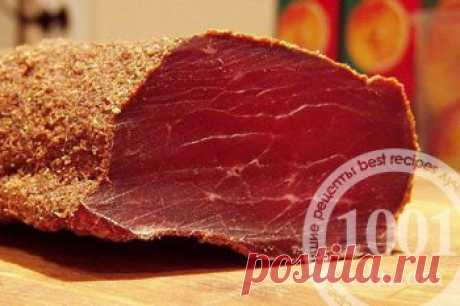 Вкусная вяленая говядина  - Соление рыбы, мяса, сала   . 1001 ЕДА вкусные рецепты с фото!