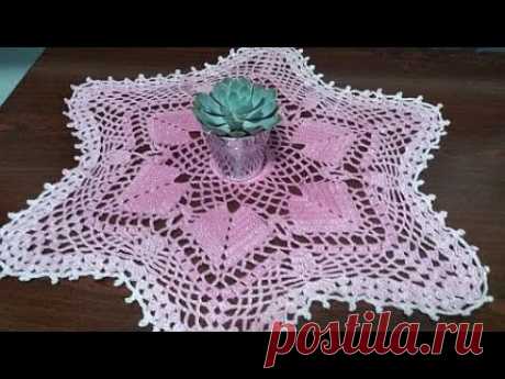 Szydełkowa serwetka-crochet doily cz.1/2