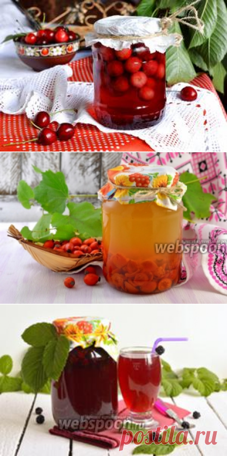 Рецепты компотов на зиму с фото на Webspoon.ru