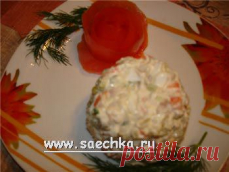 Обычный мясной салатик | рецепты на Saechka.Ru