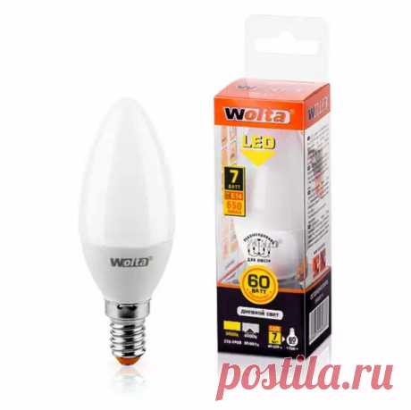 Тест-обзор LED лампы WOLTA свеча 7 Вт 25SC7E14