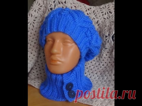 Съемный воротник спицами. Knitted detachable collar