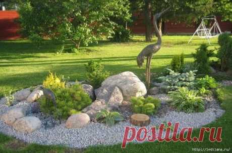 Идеи использования гравия и камня в оформлении сада — Делаем руками