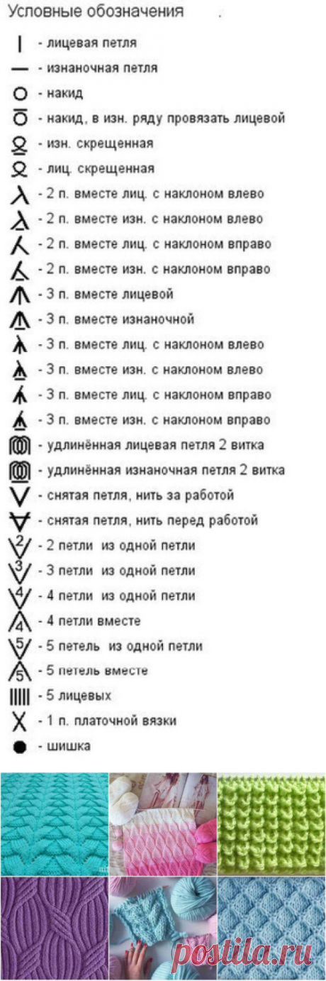 КАК ЧИТАТЬ СХЕМЫ ВЯЗАНИЯ СПИЦАМИ — ПРОСТАЯ И ПОНЯТНАЯ ШПАРГАЛКА (Уроки и МК по ВЯЗАНИЮ) – Журнал Вдохновение Рукодельницы