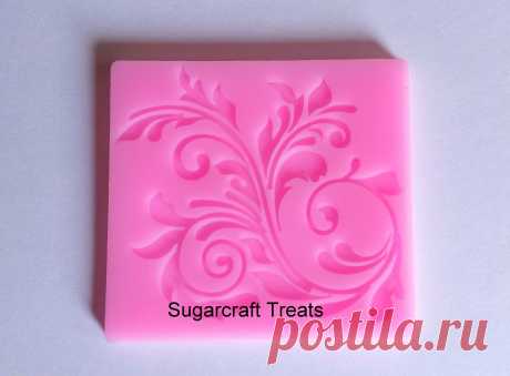Edible Sugar Lace Leaf Flower Silicone Mould Embossing Mat Sugarcraft Cake | eBay