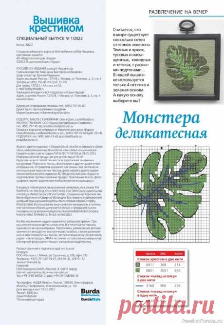 Идеи для вышивания в журнале «Вышивка крестиком №1 2022» | Схемы вышивки крестом, вышивка крестиком