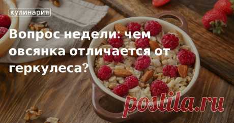 Вопрос недели: чем овсянка отличается от геркулеса?. Кулинарные статьи и лайфхаки Вопрос недели: чем овсянка отличается от геркулеса?. Рецепты, лайфхаки, обзоры и интересные истории из жизни. Все о доме, семье, уюте, готовке, а также рецепты с фото на сайте Едим Дома