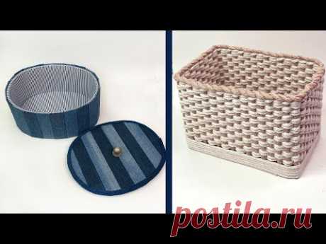 Home storage basket // how to make a storage box