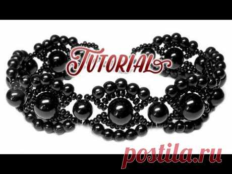 Tutorial: Vintage beaded bracelet / Винтажный браслет из бисера и бусин своими руками