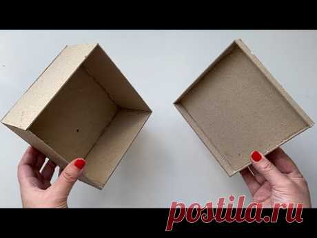 DIY Simple Jewelry box | Cardboard idea - YouTube