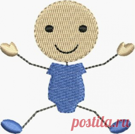 Mini stick figure baby boy machine embroidery designs Mini stick baby boy machine embroidery designs comes in 4 sizes for the 4x4 hoop or smaller. H: 1.50 x W: 1.45 stitch count: 1440  H: 2.00 x W: 1.93 stitch count: 2001  H: 2.50 x W: 2.43 stitch count: 2709  H: 3.00 x W: 2.90 stitch count: 3515  color chart included    ***THIS IS NOT AN IRON ON PATCH OR A FINISHED ITEM***  Appropriate hardware and software is needed to transfer these designs to an embroidery machine.    ...