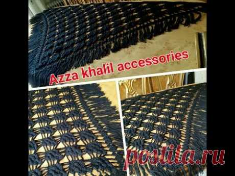 ‫شال كروشيه او سكارف | عنقود العنب /غرزه الفيشاره #اليوتيوب / Crochet scarf /shawl / pop corn stitch‬‎ - YouTube