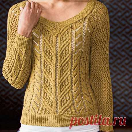 Лиственный свитер, пару пуловеров и стильных джемперов с красивыми ажурными узорами | Вязание с Paradosik_Handmade | Дзен