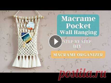 How to hang macrame | Как повесить макраме панно на стену - How to make a tassels | Как сделать макраме кисочки - More Wall Hanging tutorial | Другие ...