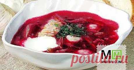 Борщ полтавский - кулинарный рецепт. Миллион Меню