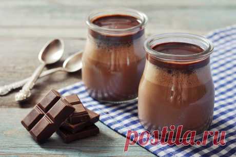 Нежирный шоколадный пудинг — Wonderzine