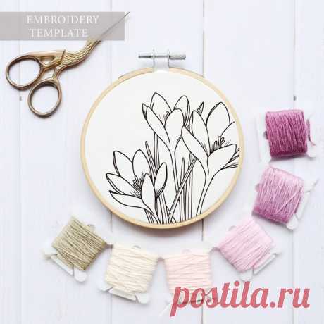 Botanical Embroidery Beginner Craft Paisley Hoop Art | Etsy Moldova