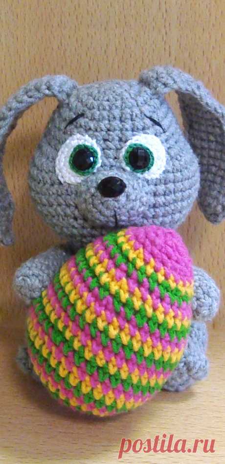 PDF Пасхальный кролик крючком. FREE crochet pattern; Аmigurumi animal patterns. Амигуруми схемы и описания на русском. Вязаные игрушки и поделки своими руками #amimore - заяц, зайчик, пасхальный кролик, зайчонок, зайка, крольчонок к Пасхе.