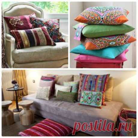 Декорирование дома подушками | Роскошь и уют