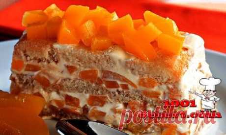 Торт персиковый без выпечки » Простые десерты
