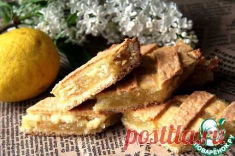 Лимонный пирог песочный – кулинарный рецепт