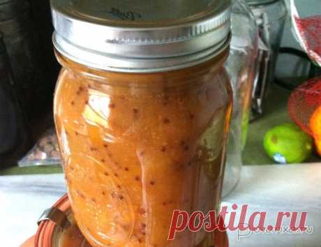Мостарда персиковая или горчичный соус из персиков - медиаплатформа МирТесен