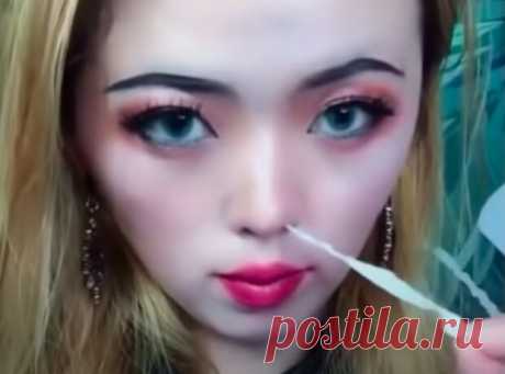 Накладной нос, скотч для лица и ленты в ноздрях: в сети ужаснули "красотой по-азиатски" - ЗНАЙ ЮА