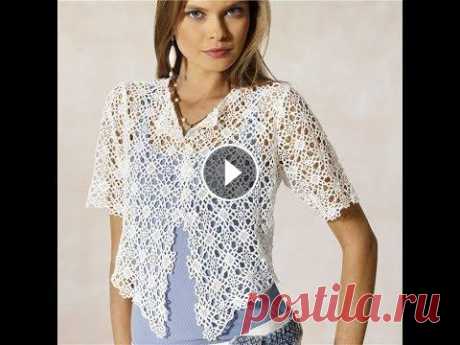 Женские Ажурные Кофточки Крючком - 2019 / Women's Lace Blouses Crochet / Damen Spitzenblusen Женские Ажурные Кофточки Крючком - 2019 / Women's Lace Blouses Crochet / Damen Spitzenblusen...