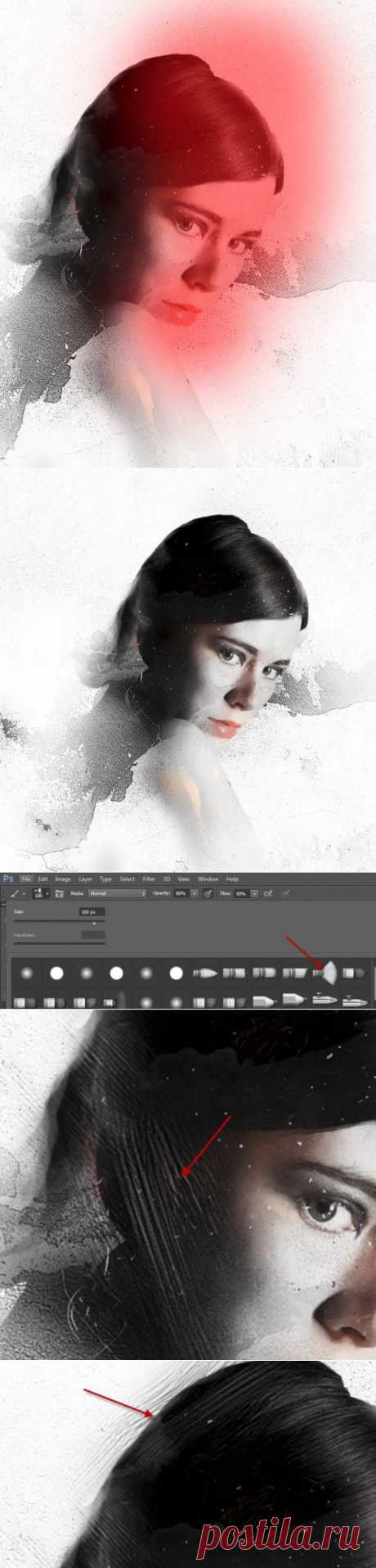 Добавляем абстрактные эффекты на портрет в Фотошоп / Photoshop уроки и всё для фотошоп - новые уроки каждый день!