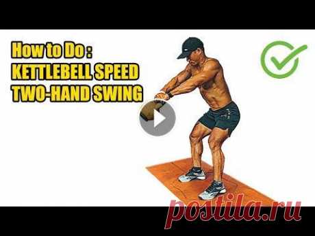 HOW TO DO KETTLEBELL SPEED TWO HAND SWING - 646 CALORIES PER HOUR - (Back Workout). Register and press the bell button to watch the new video: https:/...