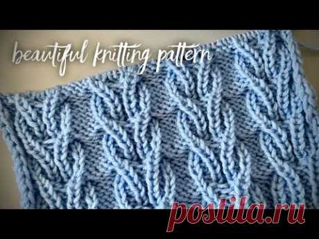 Хит: шикарная РЕЗИНКА! ❄️Идеальный УЗОР для шапки! Мастер-класс! 💥 Beautiful knitting pattern