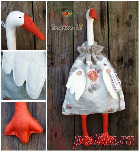 Creative-Ki: Goose-bag 3 /Гусь-пакетница. Новый вариант.