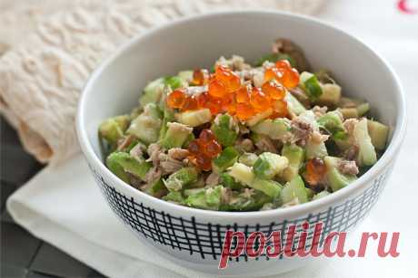 Вкусный сбалансированный салат с тунцом — Вкусные рецепты