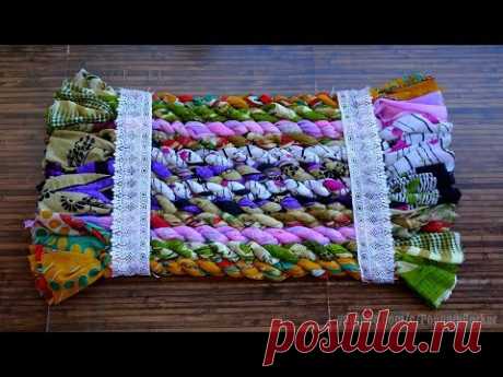 DIY - Jumbo door mat from old sarees | Easy floor mat | Recycling old clothes