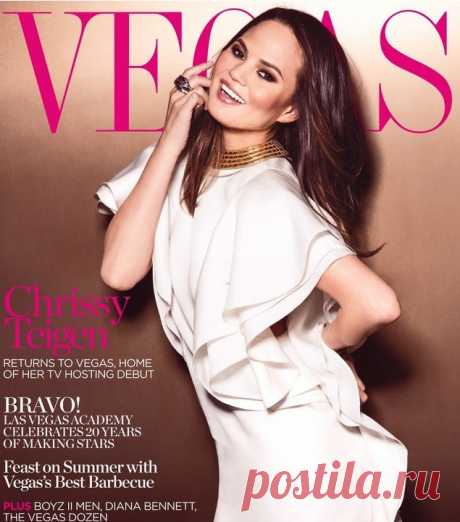 Крисси Тейген на обложке журнала «Vegas» и на вечеринке «Gilette Venus»