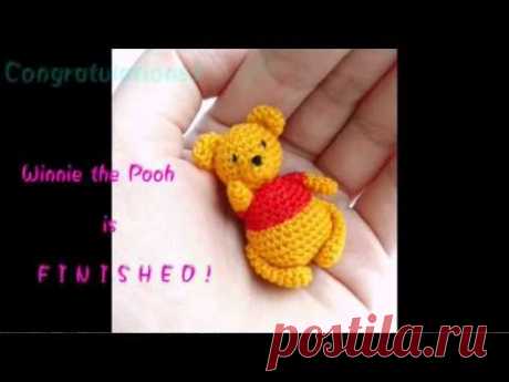 Crocheted Teddy-bear Amigurumi - TINY Winnie the Pooh TUTORIAL - YouTube