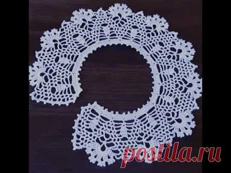crochet collar with hook / 7-9 row ნაქსოვი საყელო ყაისნაღით / რიგი 7-9