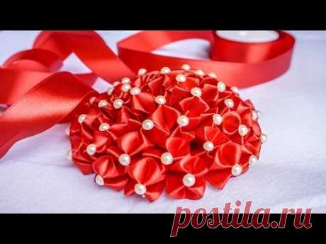 DIY Ribbon Flower | Weddings Flower Decorations |  HandiWorks #87 - YouTube