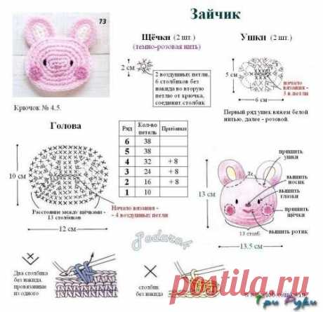 20 аппликаций крючком для детских вещей (со схемами) | Факультет рукоделия | Дзен