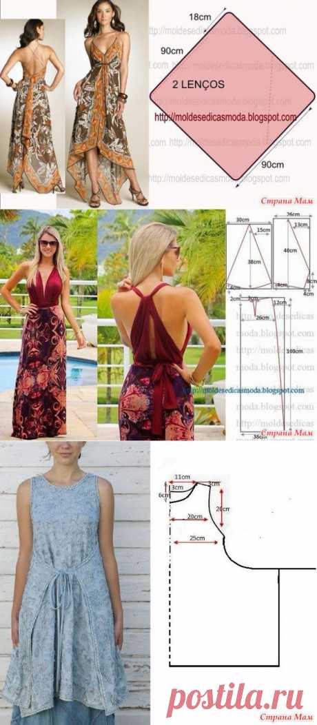 Интересные модели и простые выкройки - 3 (сарафаны и платья) | ЖЕНСКИЙ МИР
