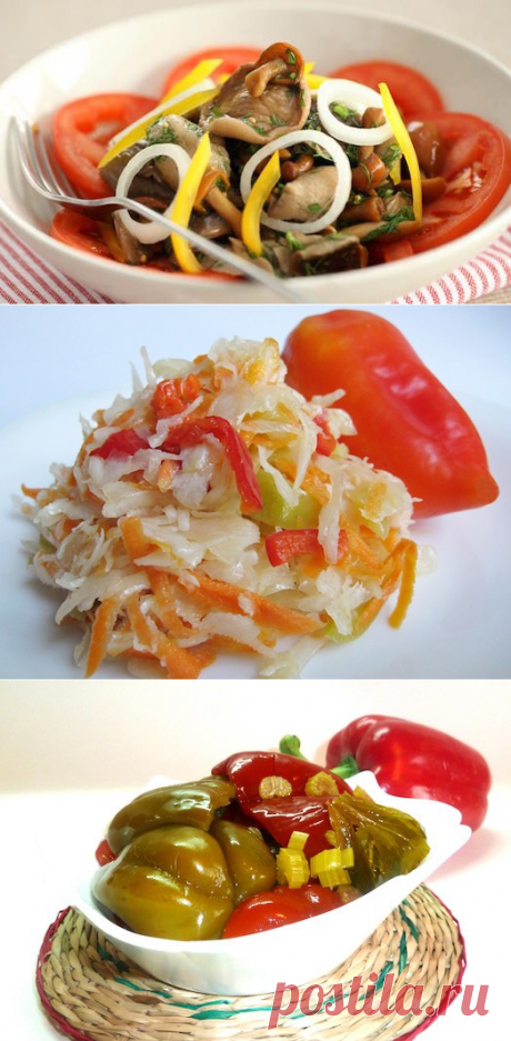 Простые вкусные и пикантные маринованные салаты — Вкусные рецепты