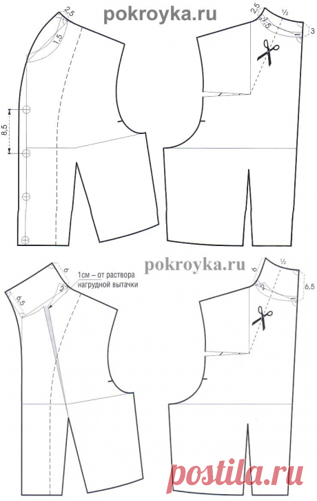 Моделирование воротников-стоек / pokroyka.ru-уроки кроя и шитья | pokroyka.ru-уроки кроя и шитья