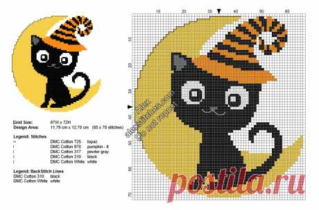 Black-cat-on-the-moon-free-Halloween-cross-stitch-pattern-65x70-1.jpg (1900×1249)