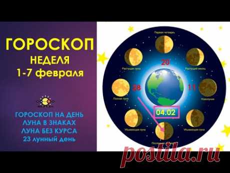 Гороскоп недели с 1 по 7 февраля 🌝Луна: весы, скорпион, стрелец. 23 л.д. 🔮 астролог AstrologVika.
