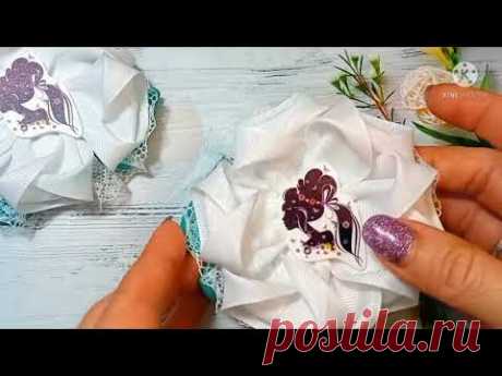 👇Ссылка на #diy в описании 👇 Хорошо держат форму 💎 ЯРКИЕ ШКОЛЬНЫЕ объёмные бантики 🎀