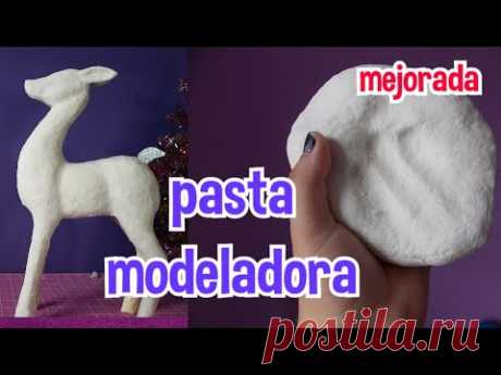 pasta modeladora con papel higienico mejorada - YouTube