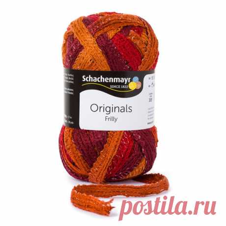 Пряжа &quot;Schachenmayr Originals. Frilly&quot;, 27 м, 100 г, цвет: 00085, вишневый, красный, оранжевый