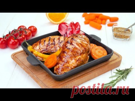 Куриная грудка на сковороде-гриль - Рецепты от Со Вкусом