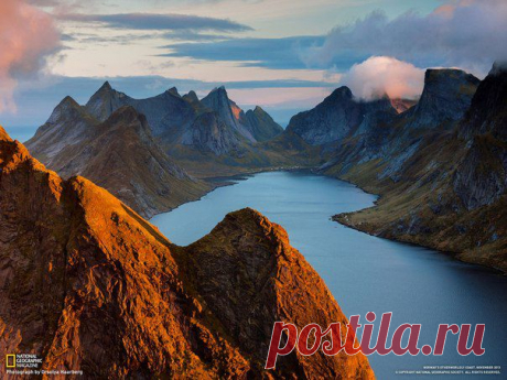 «Фото дня». Кирке-фьорд, Норвегия. Автор фото: Орсолия Харберг. Узнайте | National Geographic Россия
