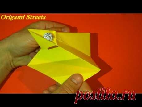 Как сделать катапульту из бумаги. Оригами ИГРУШКА катапульта.